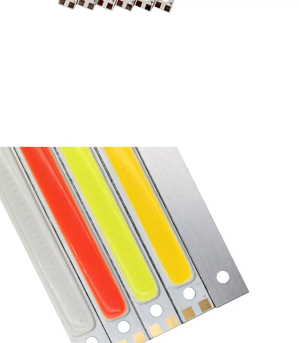 120mm 4.72in LED Bar Light Strip COB Bulb 12V 7W 10W LED Lamp Green Blue Red White Emitting Colors 12010mm COB Chip (3)
