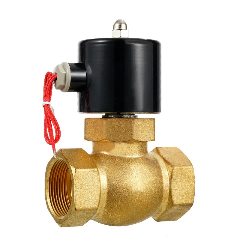 

US-15 2L-15 1/2"BSPT 2Position 2Way NC Hi-Temp Brass Steam Solenoid Valve DC12V/24V AC24/36V/110V/220V/380V PTFE Pilot