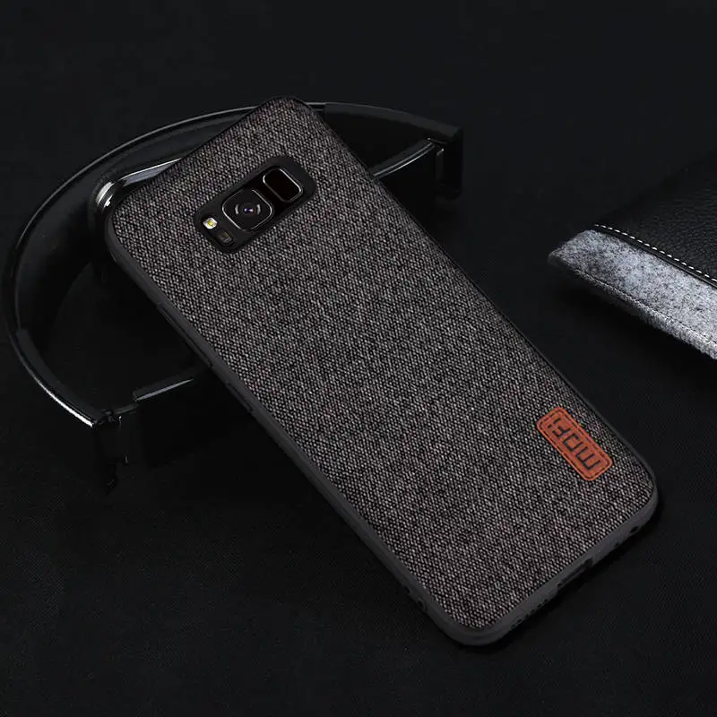 black S8 plus чехол для samsung s8 чехол противоударный мужской бизнес задняя крышка для samsung galaxy s8 plus чехол capa galaxy s8+ чехол s - Цвет: black