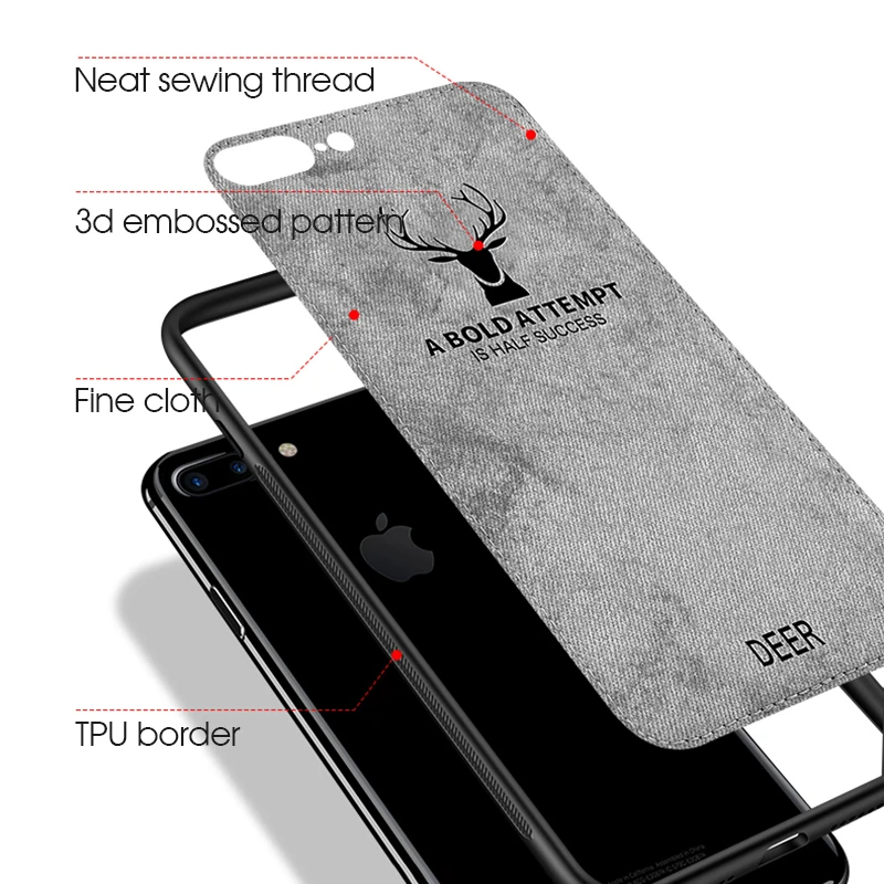 Чехол GerTong с 3D принтом животных для iPhone 6 6s тканевый силиконовый чехол X XR XS Max 7 8 Plus