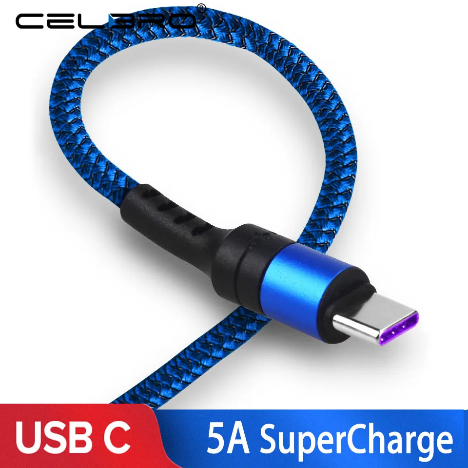 

40W Usb Type-C Cable Fast Charging 5A for Huawei P30 P20 Lite Honor 20 10 Super Charge 5V 4.5A FCP SCP Usb C Charger Short Cabel