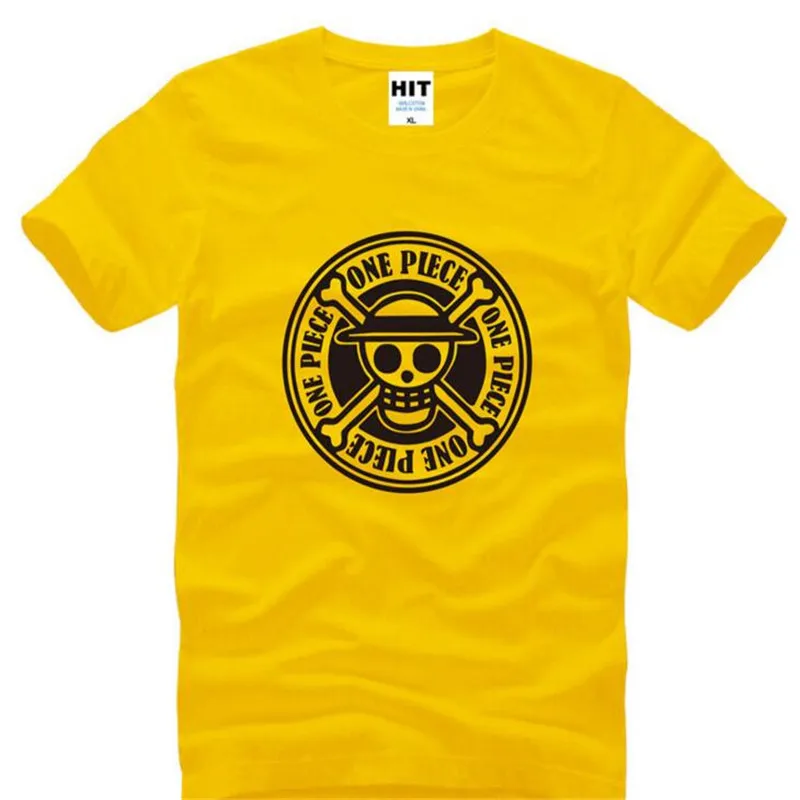 One Piece Chopper Printed T Shirts Men New Summer Short Sleeve O Neck
