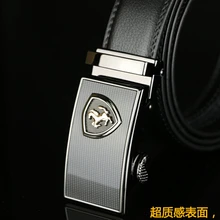 Mode horsehead automatische schnalle männer leder kuh ledergürtel männer gürtel für männer