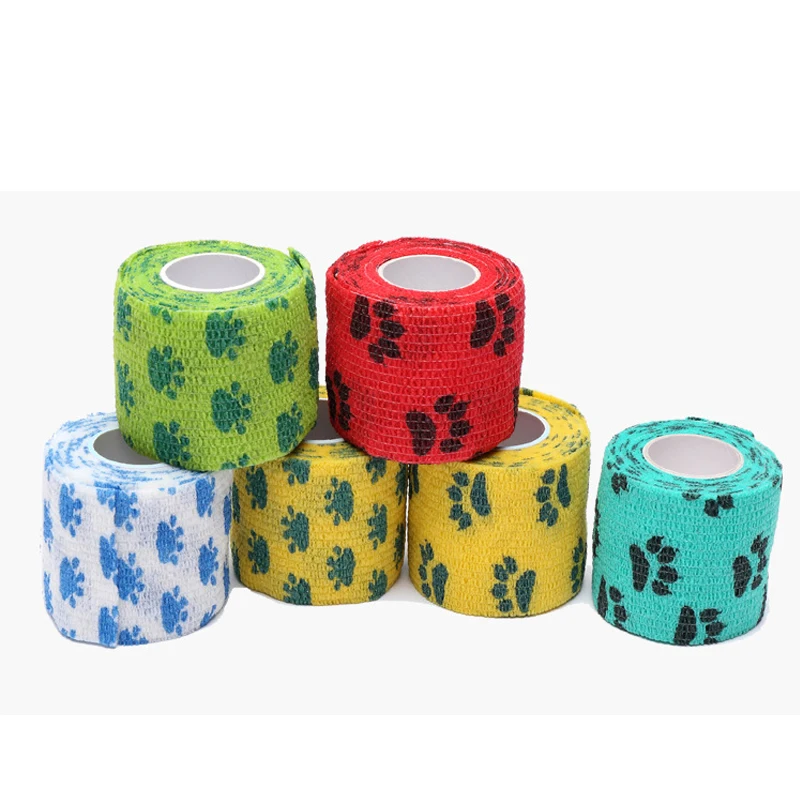 

1Pcs Waterproof Medical Therapy Self Adhesive Bandage Muscle Tape Finger Joints Wrap First Aid Kit Pet Elastic Bandage 2.5-15cm