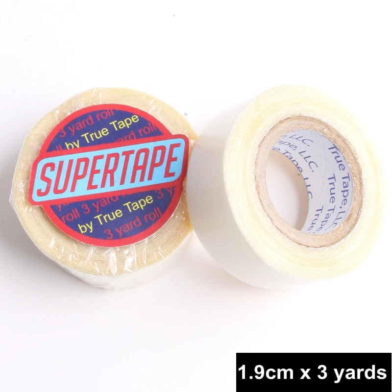 HARMONY 1 Rolls 1.9cm x 3 Yards White Liner Double-Sided Adhesive Super Tape Rolls for Tape Hair Extension Wigs and Toupee