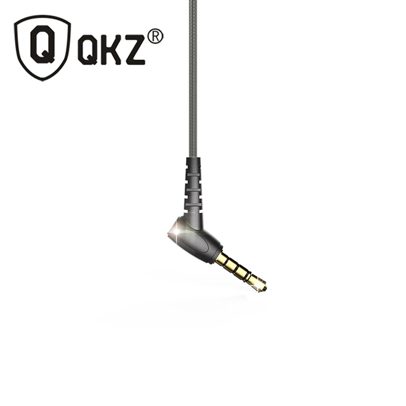 Наушники в ухо наушники HiFi вкладыши металлические капельки стерео QKZ X10 цинковый
