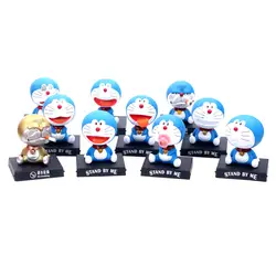 Мультфильм Пластиковые Doraemon качающаяся голова рисунок автомобиля украшения авто интерьерные украшения Doraemon коллекция орнамент