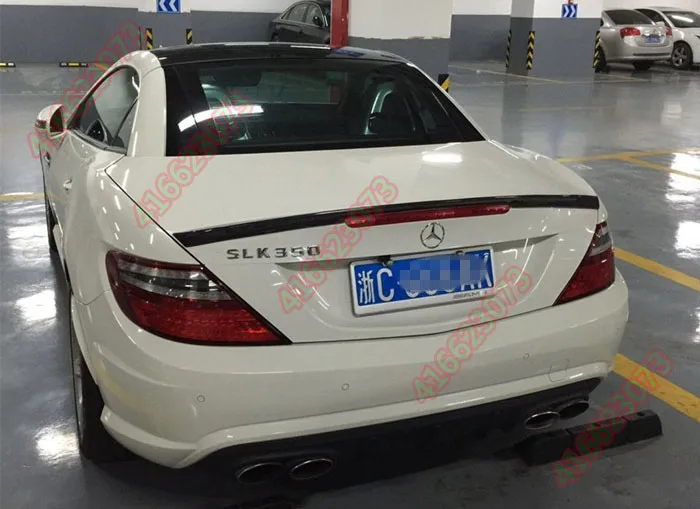 Подходит для Mercedes-Benz SLK R172 SLK200 AMG задний спойлер из углеродного волокна заднего крыла