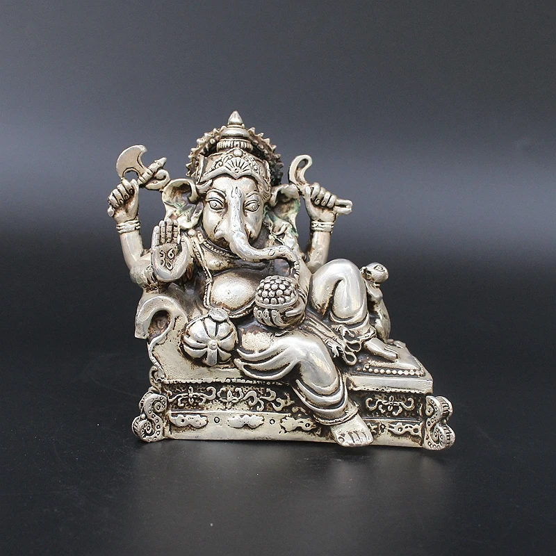 

Thailand wealth of Fortune secret red wealth of money to recruit the secret statue pure white copper elephant head Wealth