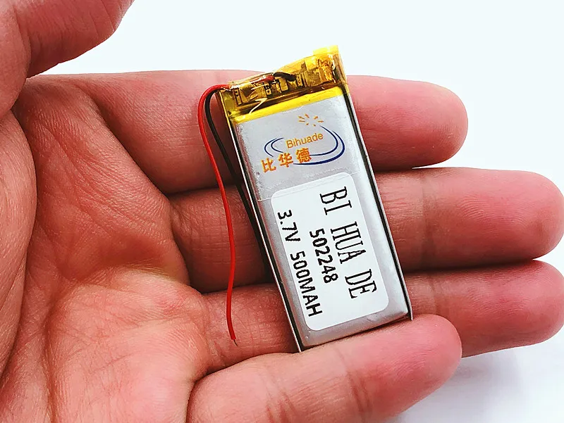

3.7V 502248 polymer lithium battery 500MAH Rechargeable Li-ion Batteries Cell With PCB For MP3 MP4 GPS PDA Bluetooth Headset