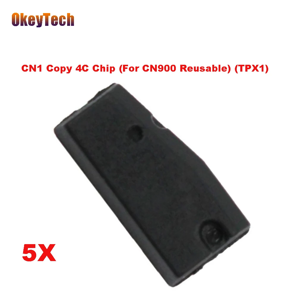 Toyota Aftermarket Key Blank w/CN1 Transponder Cloning Chip Clones 4C Chips 