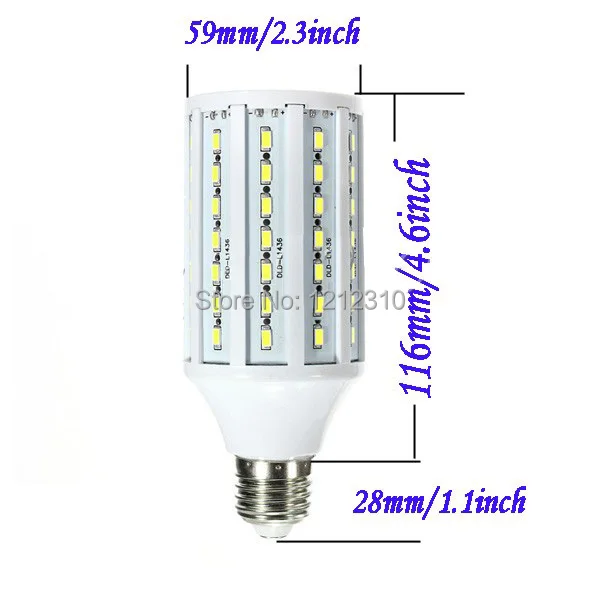 2 шт./лот бесплатная доставка 20 Вт 86LED 5630 SMD E27 E14 кукурузная лампа светодиодная