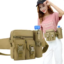 Большой емкости камуфляжная бутылка чехлы для мангала Спорт на открытом воздухе марафон бег поясная сумка лагерь для восхождений Чай воды чайник мешок