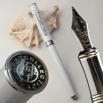 

PICASSO 607 WHITE FINE NIB FOUNTAIN PEN BLACK ORANGE RED 4 COLORS FOR CHOOSE OFFICE BUSINESS BEST GIFT CAN ORDER ORIGINAL BOX