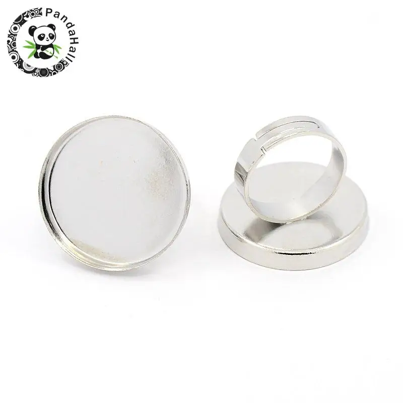 Brass Ring Shanks, Pad Ring Base Findings, For Jewelry Making