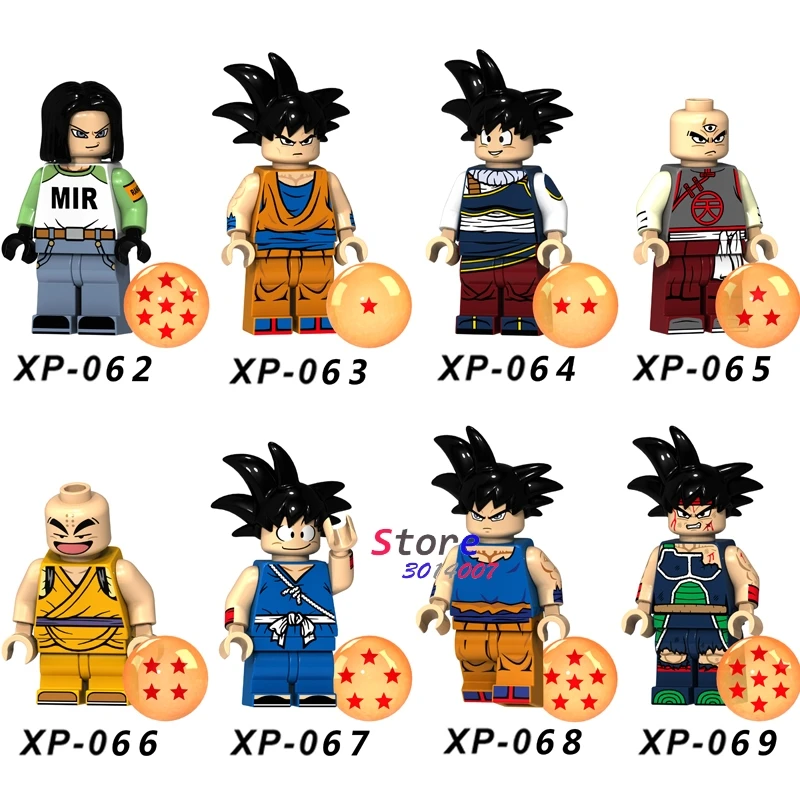 

Single Building Blocks Dragon Ball Z Anime Cartoon Series Son Goku Android 17 TV models bricks kids toys for children