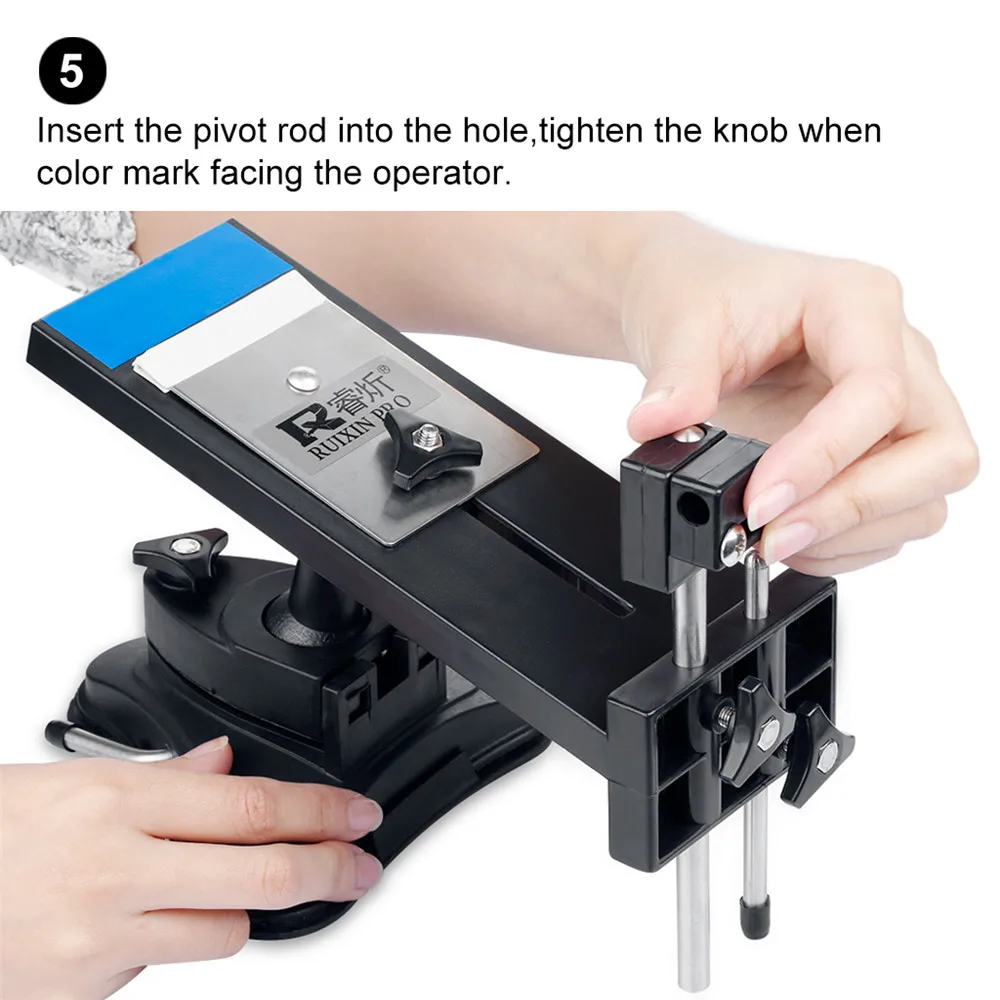 Ruixin Pro II Sharpener Update Chefs Professional Best Kitchen Sharpening Knife Sharpener System Fix-angle 4 whetstones Best Promotion 23