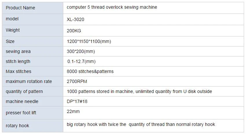 XL-3020 вышивальная машина компьютерный узор швейная машина высокого качества Промышленная швейная машина 110 В/220 В 750 Вт 2700 об./мин