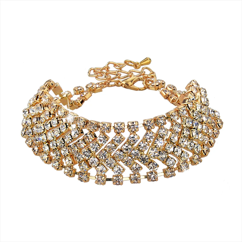 

2014 Fashion Bracelets for Women Gold/Silver Plated SWA Element Austrian Crystal Bracelet Wedding Engagement Jewelry SBR140166