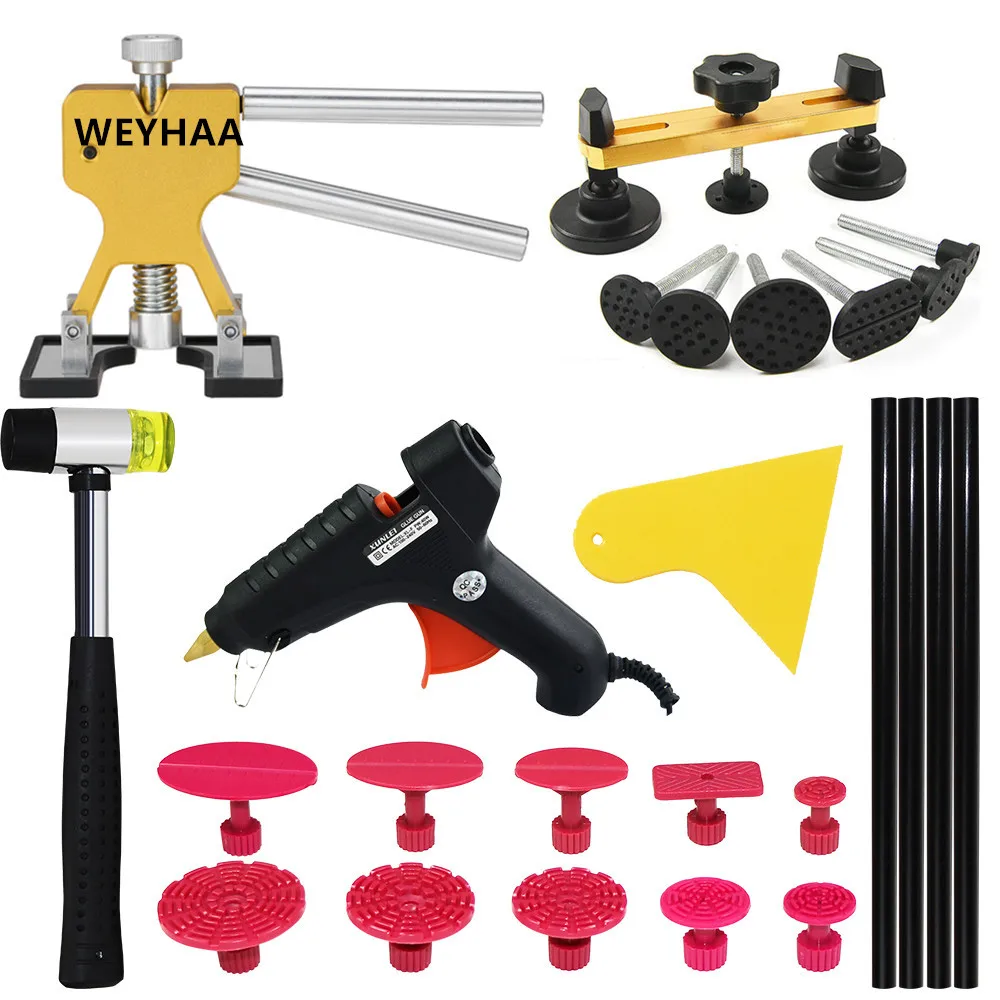 

PDR Tools Paintless Dent Repair Tool Auto Dent Puller Suction Cup Car Body Dent Damage Repair Hand Tool Pulling bridge hammer