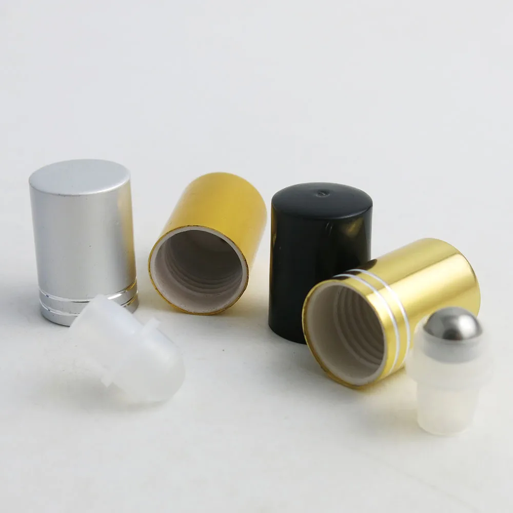 24 x 10ml Hot Sale Portable Perfume Roller Bottles Essential Oil Empty Blue Bottles Roll On 5