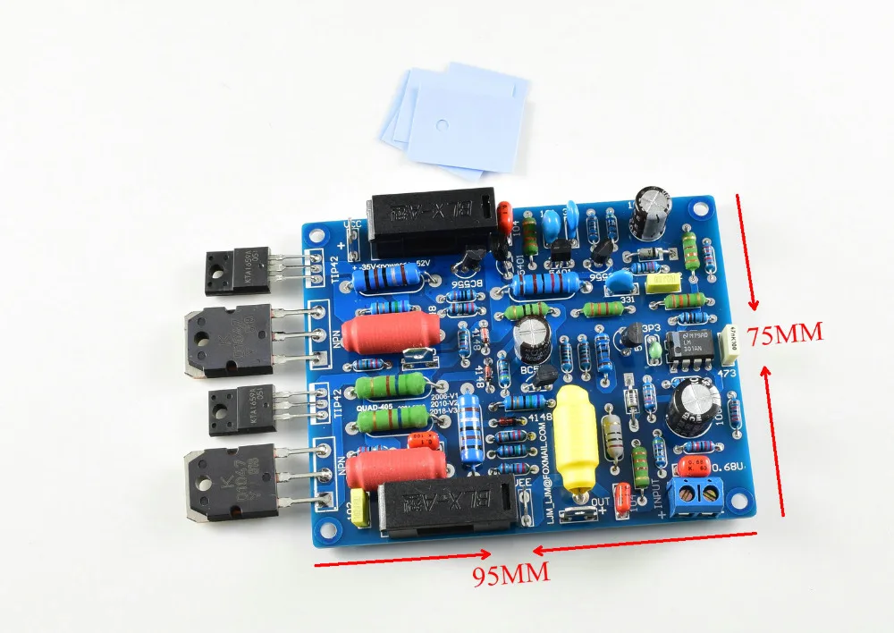 2 шт QUAD405 125 Вт+ 125 Вт усилитель мощности платы Hi-Fi Amp DIY Kit Dual 2,0 channel