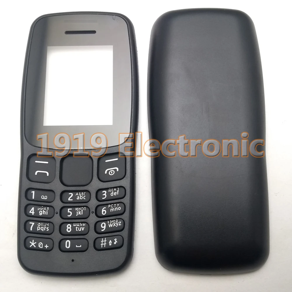 

New Full Mobile Phone Housing Cover Case(Not Middle) With English Or Russian Keypad For Nokia 106 2018 TA-1114 + Tools