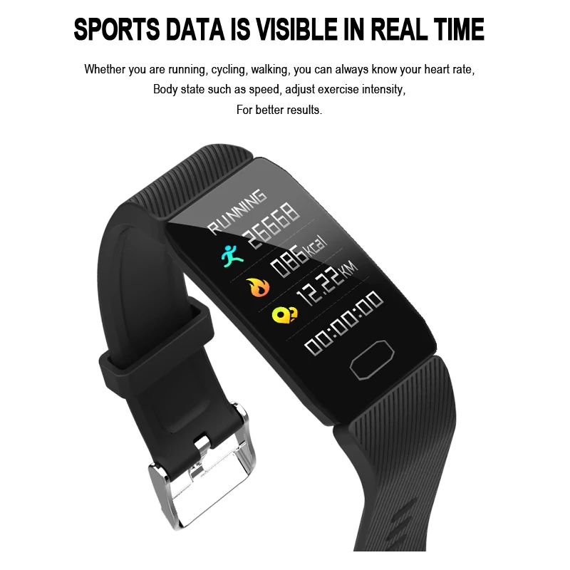 Спортивный фитнес-трекер M4 смарт-монитор сердечного ритма браслет калории водонепроницаемый IP67 смарт-браслет модные часы для iOS