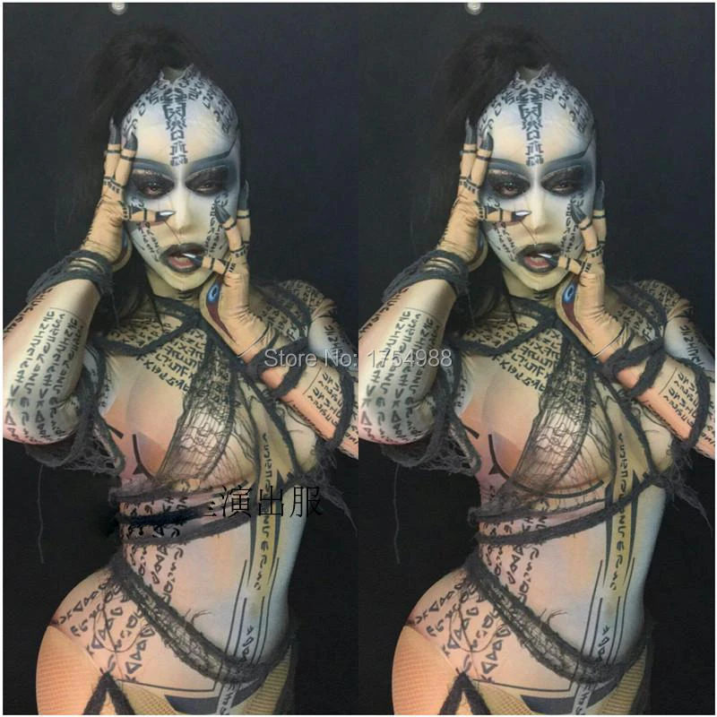 

Комбинезон мужской с длинным рукавом, пикантный черный костюм певицы, ди-Джея, ГОГО, сценическое шоу, выступление