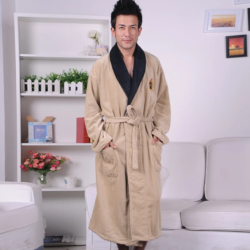 Мужской Халат XL зимний утепленный длинный кимоно мужской халат одеяло полотенце