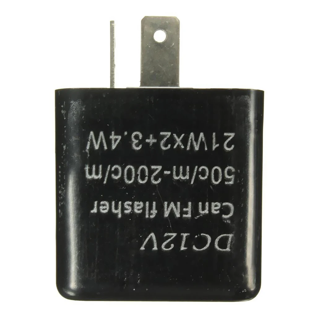 1 Pcs LED Flasher 12V 2 Pin Adjustable Frequency Relay Turn Signal Indicator For Honda Kawasaki Suzuki Etc 