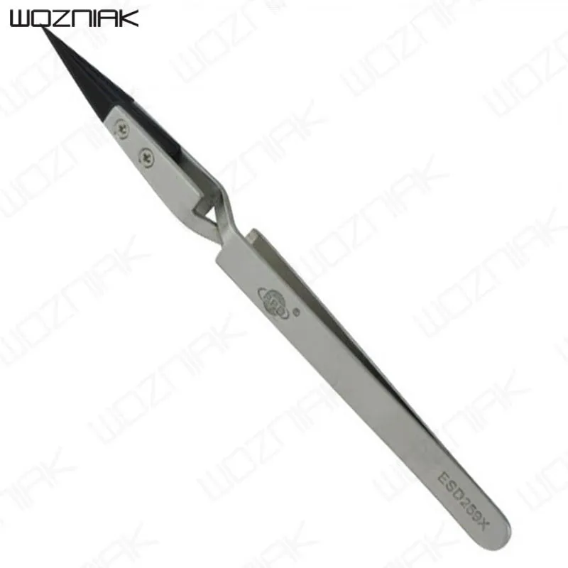 

Wozniak PPD ESD259X Anti-static Tweezer Steel esd BGA Tool Rebound Sharp Mouth tweezers