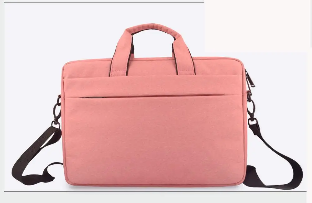 Сумка для ноутбука 13,3 14 15 15,4 15,6 дюймов Сумка через плечо чехол для ноутбука macbook Xiaomi Dell Asus acer Hp lenovo водонепроницаемая сумка - Цвет: pink