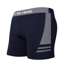 Sexy Men Swim Trunks Surf Board Beachwear Low Waist Swimsuit Boxer Briefs Beach Swimwear Shorts Patchwork Bathing Suit