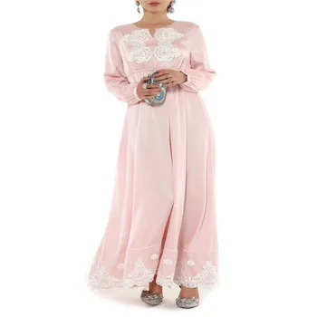 

Muslim Middle East Arabian embroidery extravagant lanterns closed long sleeves loose large dress maxi clothing