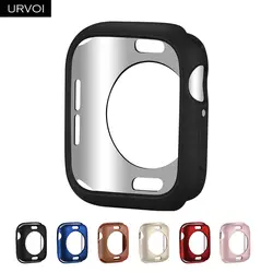 URVOI бампер для apple watch 4 3 2 TPU чехол для iwatch protector slim fit frame матовая цветная живопись 38 40 42 44 мм