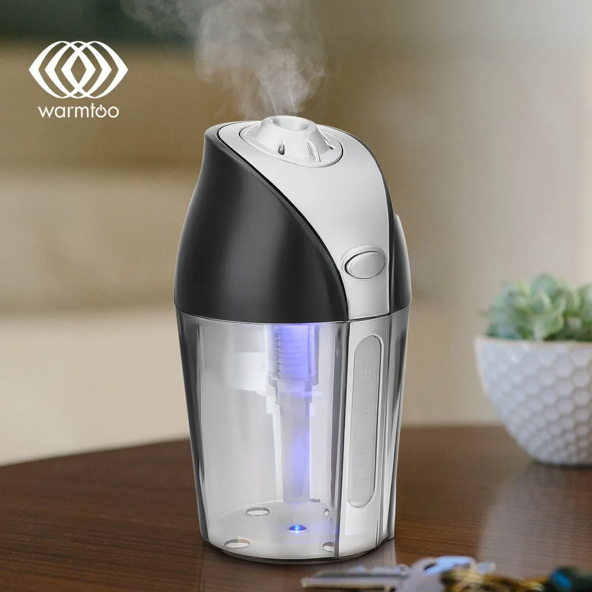 

Warmtoo 250ML Multifunctional Ultrasonic Mini USB Air Humidifier Purifier Aroma Diffuser Atomizer For Car Home Office