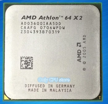

free shipping For Athlon 64x2 3600+ Desktop CPU 2.0GHz 512KB/1000Mhz processor Socket AM2 Computer 940pin Original authentic