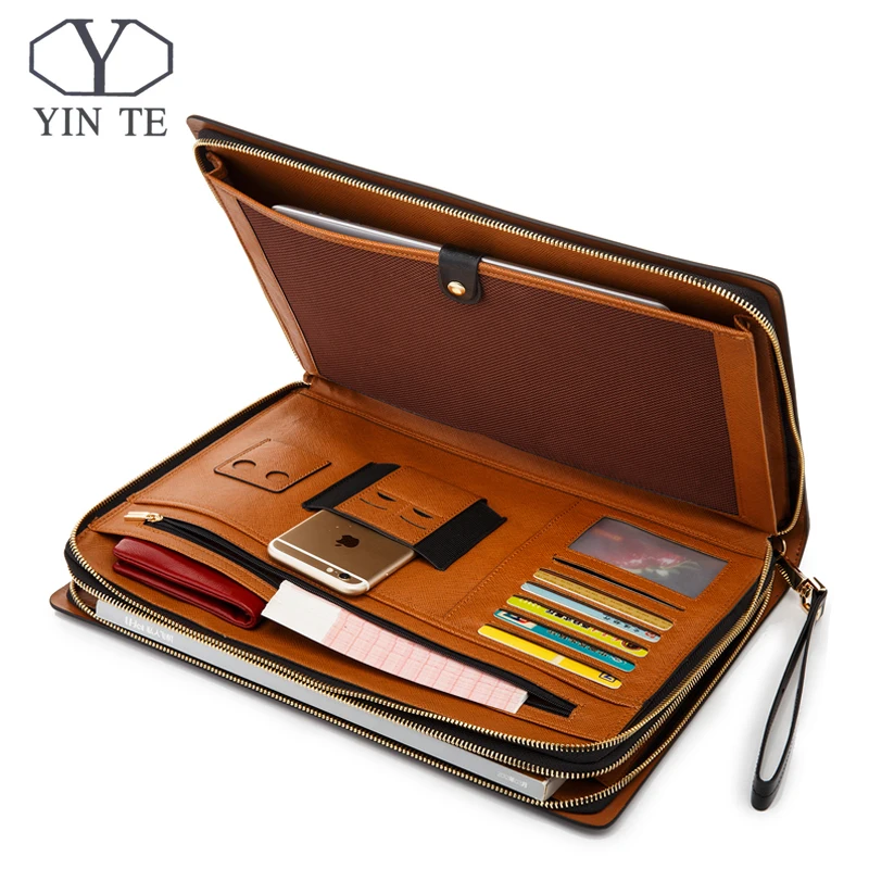 Папка для бизнес файлов YINTE Кожаная Обложка Ipad/бумажная папка кожаная документов