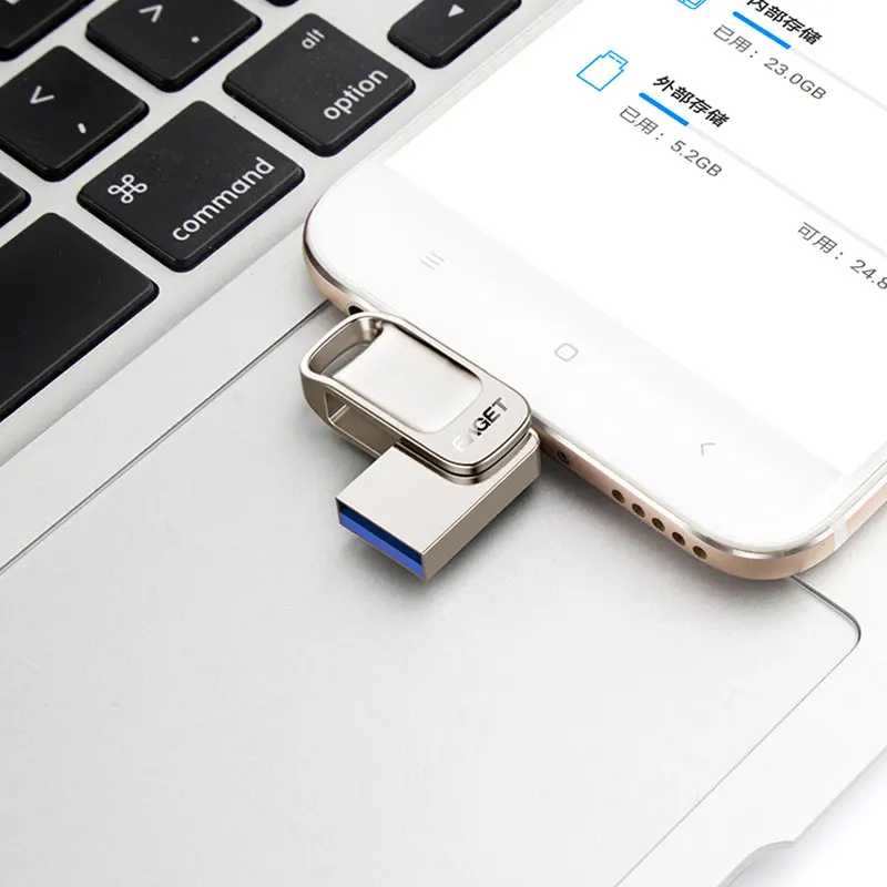  EAGET CU31 USB Flash Drive 32GB OTG Metal USB 3.0 Pen Drive Key 64GB Type C3.1 High Speed pendrive 