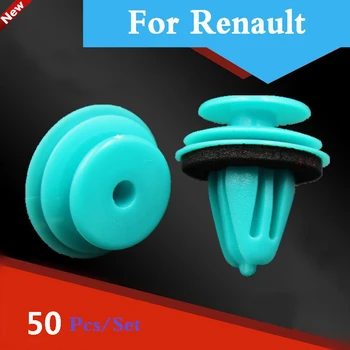 

50x Car Bumper Clips Retainer Fastener Rivet Door Panel For Renault Megane Rs Safrane Kwid Laguna Latitude Sandero Logan Megane