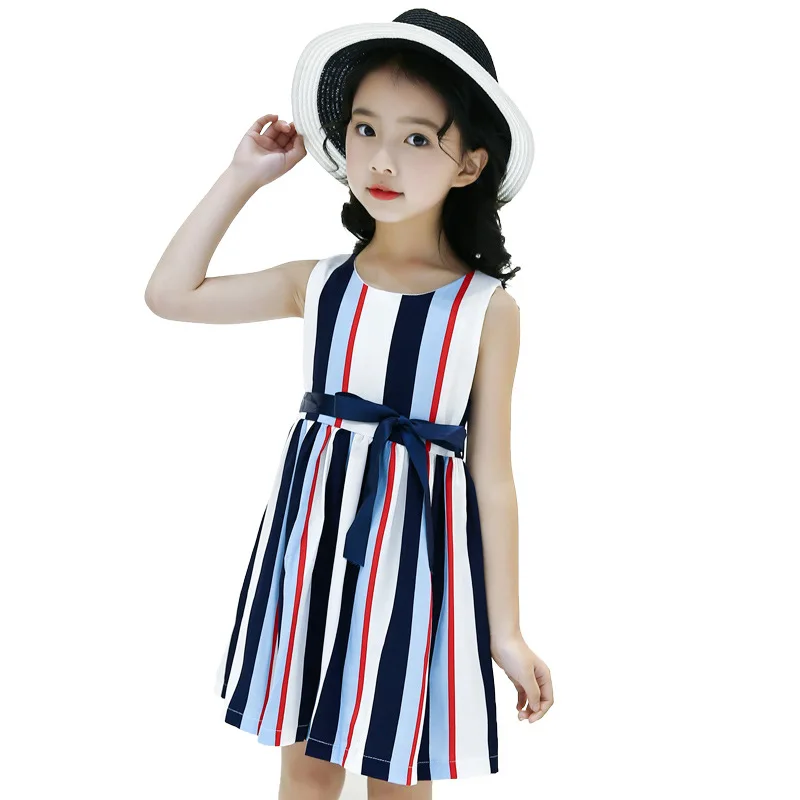 3 13 Years Teenager Girls Casual Striped Dress Children Fashion Cotton ...