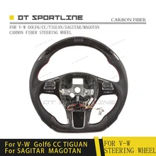 Углеродное волокно светодиодный руль Премиум Издание Замена Авто Аксессуары Индивидуальные для golf6 TIGUAN/SAGITAR/MAGOTAN