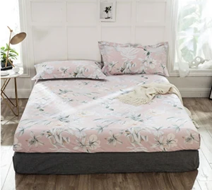 1 хлопок простыня спальня одно двойное покрывало на кровать наматрасник постельное белье - Цвет: 015
