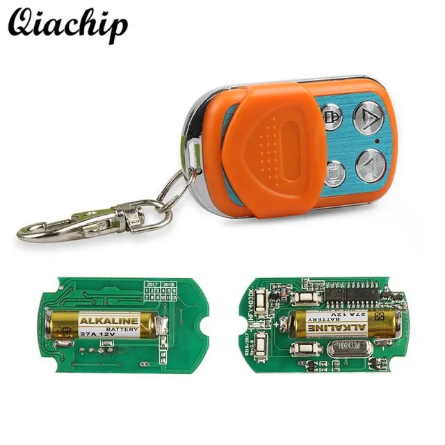 

QIACHIP DC 12V 433mhz 4 Button RF Wireless Transmitter Remote Control Switch For Copy Duplicating Smart Home Garage Door Opener