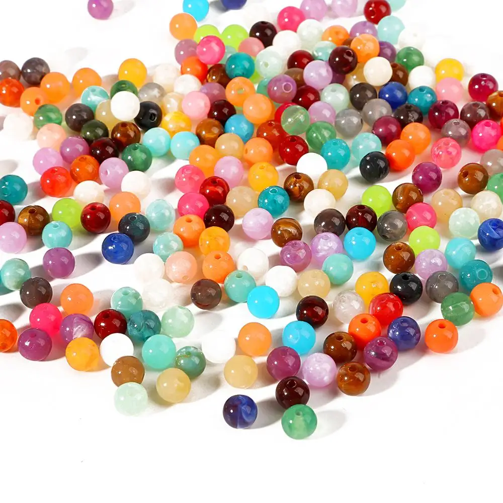 

New Arrival 30pcs/lot Multi Colors 10mm Cheap Hot Acrylic Beads Fits for Handmade DIY Necklace Bracelet Jewelry Making Wholesale