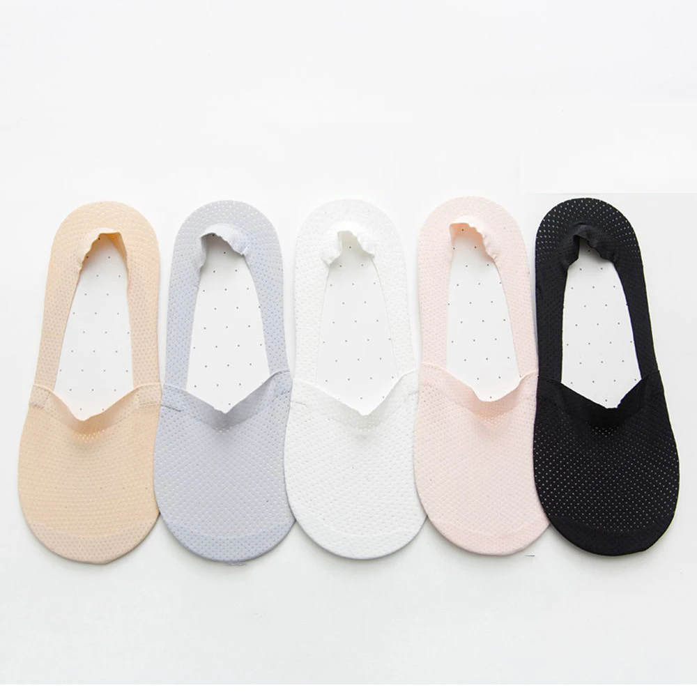 

1 Pair Fashion Solid Color Women Summer Lace Flower Short Sock Breathable Elastic Comfy Female Antiskid Invisible Ankle Socks