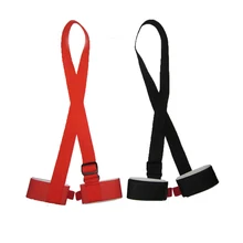 Ski snowboard easy handbag cross country Ski Pole Shoulder Carrier Strap bag Black and red