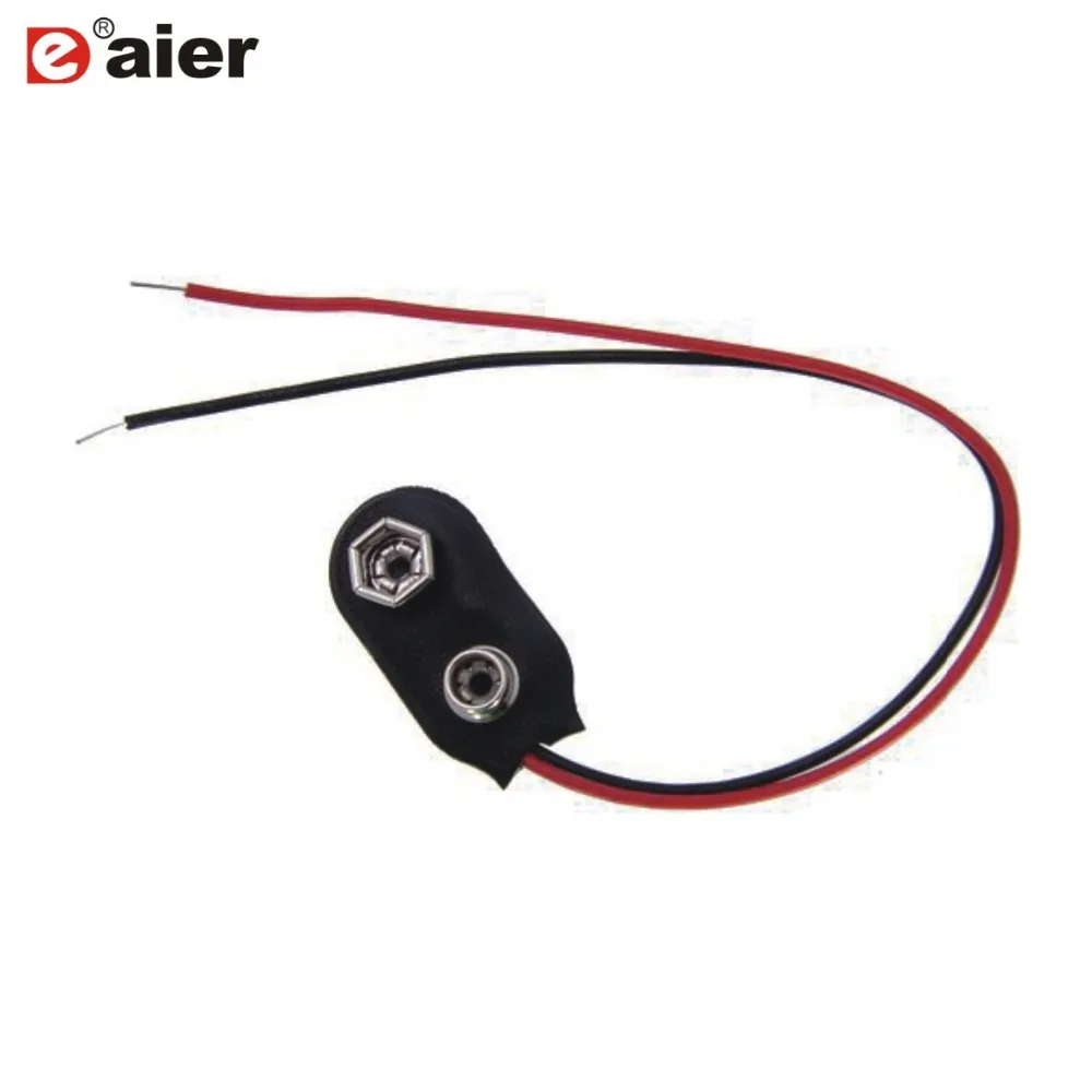 100PCS DCK1 Battery Holder I Type 9V Snap Connector With 150MM Wire Leads | Спорт и развлечения