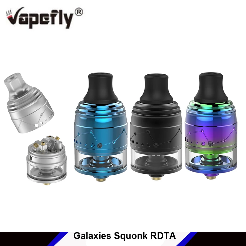 

Original vapefly Galaxies MTL Squonk RDTA 22.2mm e-cigarette tank 2ml capacity for 510 thread mod/squonk mod screw AFC system